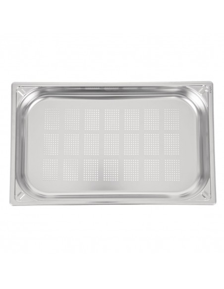 Vogue Heavy Duty Stainless Steel Perforated 11 Gastronorm Pan 65mm