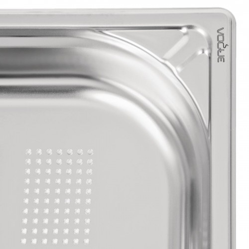 Vogue Heavy Duty Stainless Steel Perforated 11 Gastronorm Pan 65mm