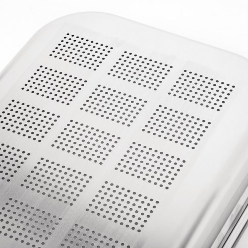 Vogue Heavy Duty Stainless Steel Perforated 11 Gastronorm Pan 65mm