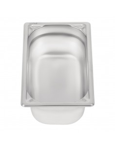 Vogue Heavy Duty Stainless Steel 14 Gastronorm Pan 100mm 2
