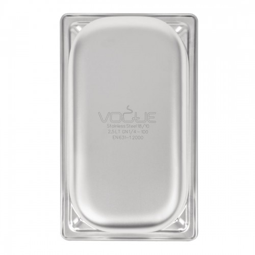 Vogue Heavy Duty Stainless Steel 14 Gastronorm Pan 100mm