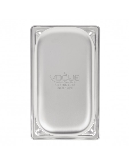 Vogue Heavy Duty Stainless Steel 14 Gastronorm Pan 100mm
