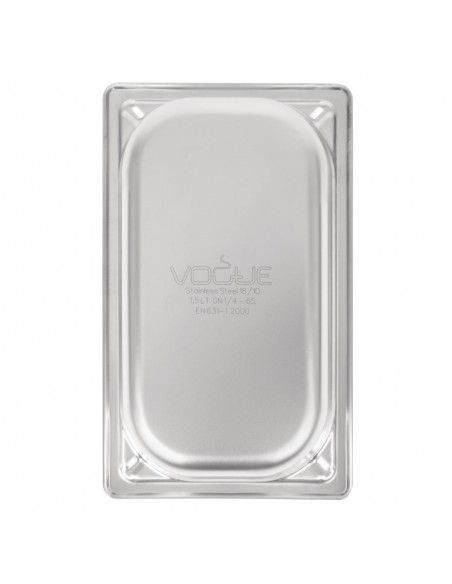 Vogue Heavy Duty Stainless Steel 14 Gastronorm Pan 65mm