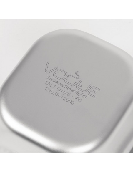 Vogue Heavy Duty Stainless Steel 16 Gastronorm Pan 100mm