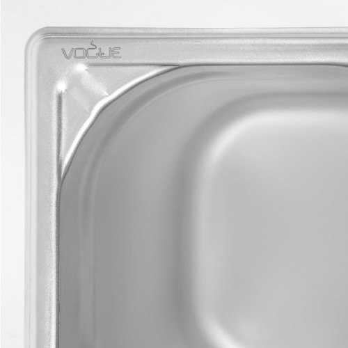 Vogue Heavy Duty Stainless Steel 16 Gastronorm Pan 200mm