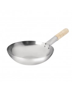 Mild Steel Wok Flat Base 10in