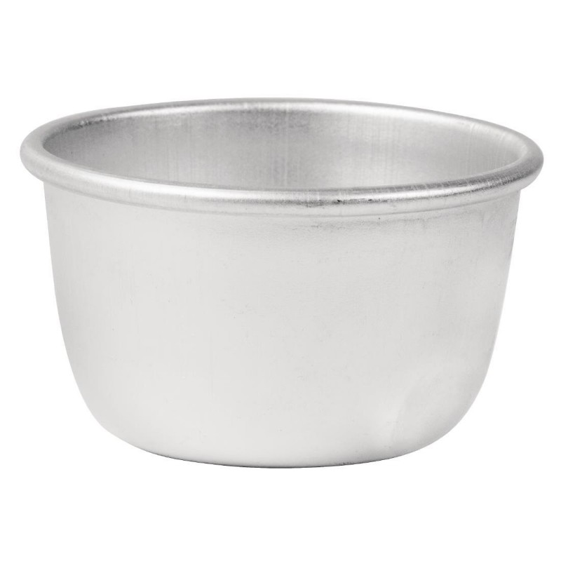 Vogue Aluminium Mini Pudding Basin 105ml E048 Next Day Catering