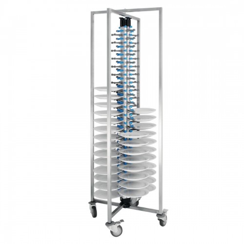 Vogue Mobile Plate Rack 84 Plates