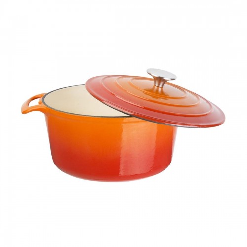 Vogue Round Orange Casserole Dish