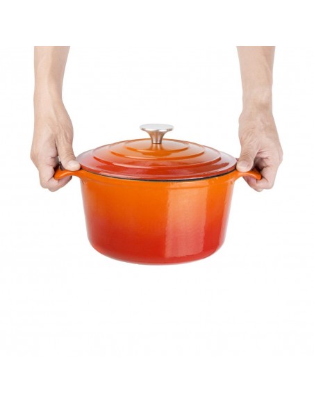 Vogue Round Orange Casserole Dish