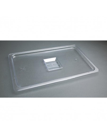 Vogue Polycarbonate 1/1 Gastronorm Lid Clear