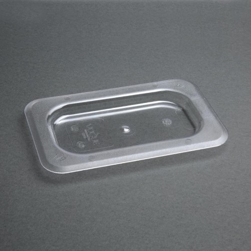 Vogue Polycarbonate 1/9 Gastronorm Lid Clear