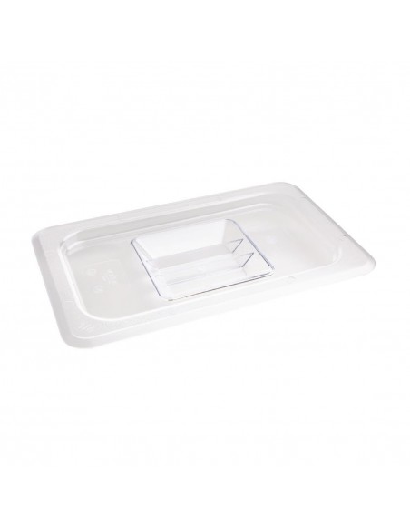Vogue Polycarbonate 1/4 Gastronorm Lid Clear