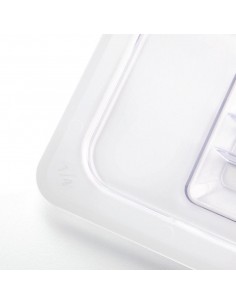 Vogue Polycarbonate 1/4 Gastronorm Lid Clear 2