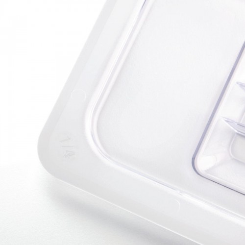 Vogue Polycarbonate 1/4 Gastronorm Lid Clear