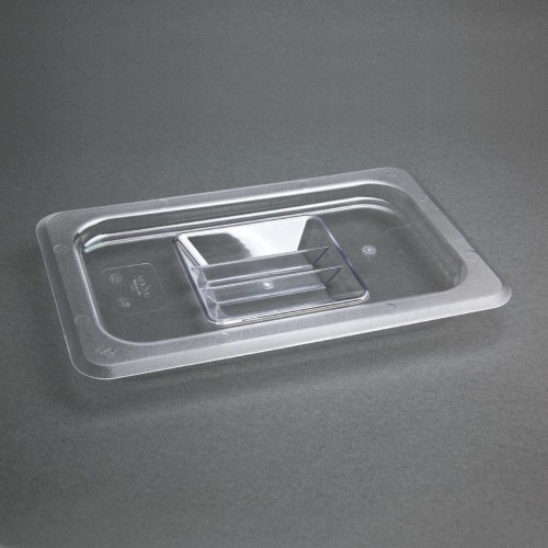 Vogue Polycarbonate 1/4 Gastronorm Lid Clear