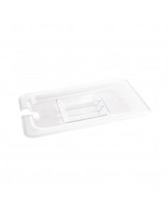 Vogue Polycarbonate 1/4 Gastronorm Lid Notched