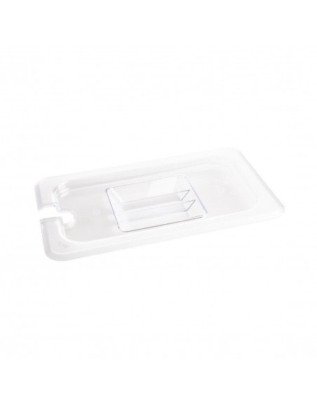 Vogue Polycarbonate 1/4 Gastronorm Lid Notched