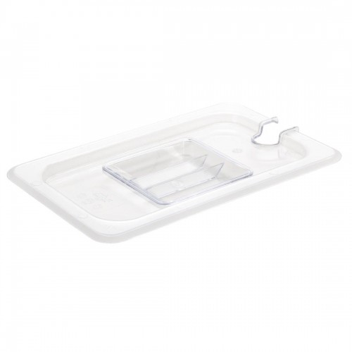 Vogue Polycarbonate 1/4 Gastronorm Lid Notched