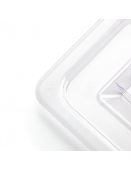 Vogue Polycarbonate 1/6 Gastronorm Lid Clear