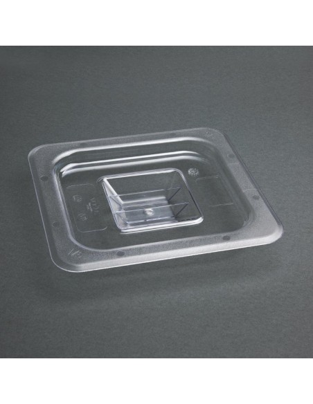 Vogue Polycarbonate 1/6 Gastronorm Lid Clear