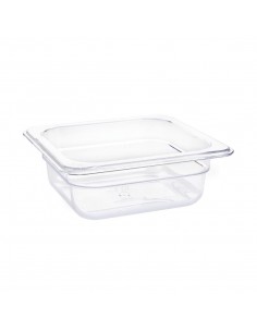 Vogue Polycarbonate 1/6 Gastronorm Container 65mm Clear