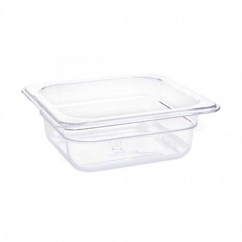 Vogue Polycarbonate 1/6 Gastronorm Container 65mm Clear