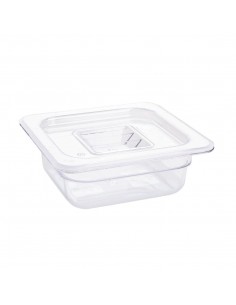 Vogue Polycarbonate 1/6 Gastronorm Container 65mm Clear 2