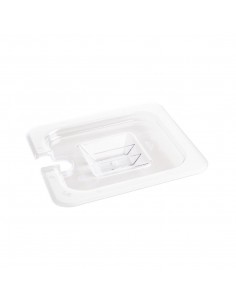 Vogue Polycarbonate 1/6 Gastronorm Lid Notched