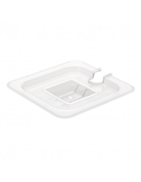 Vogue Polycarbonate 1/6 Gastronorm Lid Notched