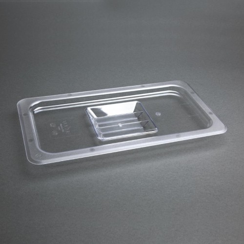 Vogue Polycarbonate 1/3 Gastronorm Lid Clear