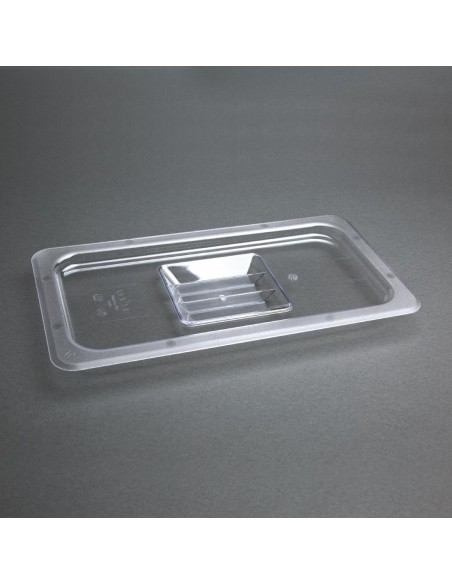 Vogue Polycarbonate 1/3 Gastronorm Lid Clear