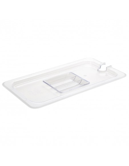 Vogue Polycarbonate 1/3 Gastronorm Lid Notched