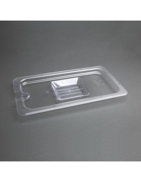 Vogue Polycarbonate 1/3 Gastronorm Lid Notched
