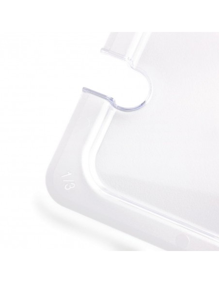 Vogue Polycarbonate 1/3 Gastronorm Lid Notched