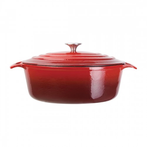 Vogue Oval Red Casserole Dish Large