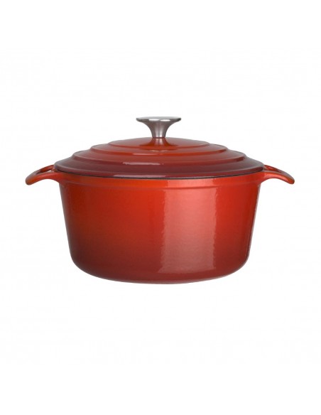 Vogue Round Red Casserole Dish