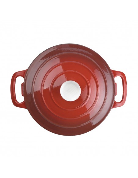 Vogue Round Red Casserole Dish