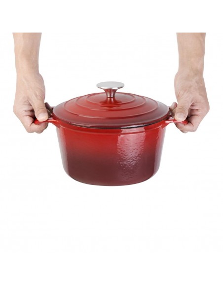 Vogue Round Red Casserole Dish