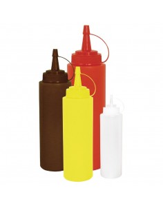 Vogue Red Squeeze Sauce Bottle 12oz 2