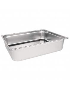 Vogue Stainless Steel 2/1 Gastronorm Pan 150mm