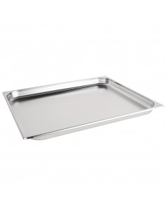 Vogue Stainless Steel 2/1 Gastronorm Pan 40mm