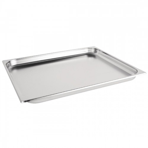 Vogue Stainless Steel 2/1 Gastronorm Pan 40mm