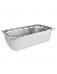 Vogue Stainless Steel 1/1 Gastronorm Pan 150mm