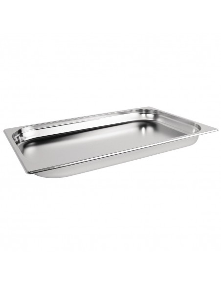 Vogue Stainless Steel 1/1 Gastronorm Pan 40mm