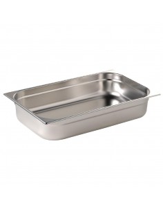 Vogue Stainless Steel 1/1 Gastronorm Pan 65mm