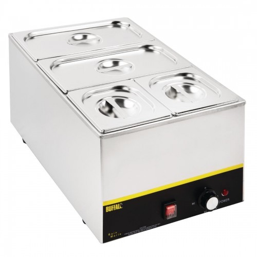 Vogue Stainless Steel Gastronorm Pan Set 2x 13 2 x 16 with Lids