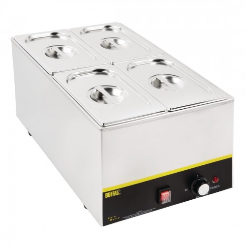 Vogue Stainless Steel Gastronorm Pan Set 4 14 with Lids