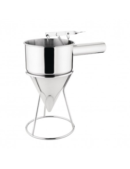 Vogue Stainless Steel Piston Funnel 1.3ltr
