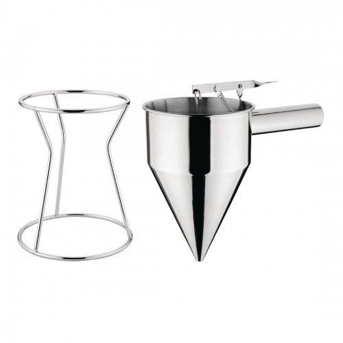 Vogue Stainless Steel Piston Funnel 1.3ltr